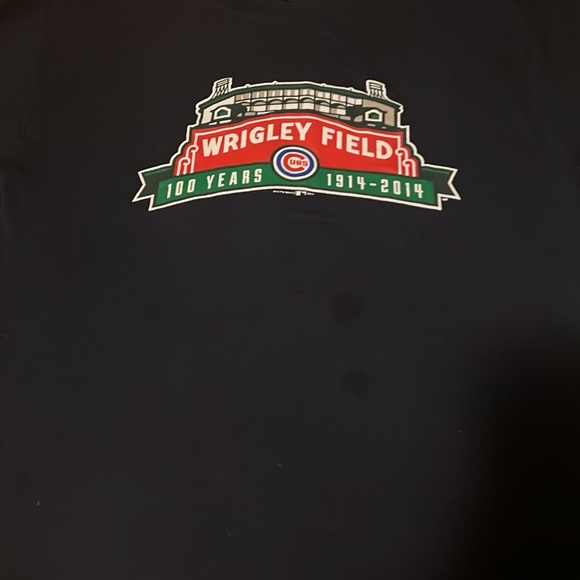 Wrigley Field tee shirt. Navy Blue. 100% Cotton - Picture 3 of 5